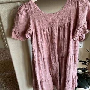 Olivaceous pink dress